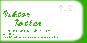 viktor kotlar business card